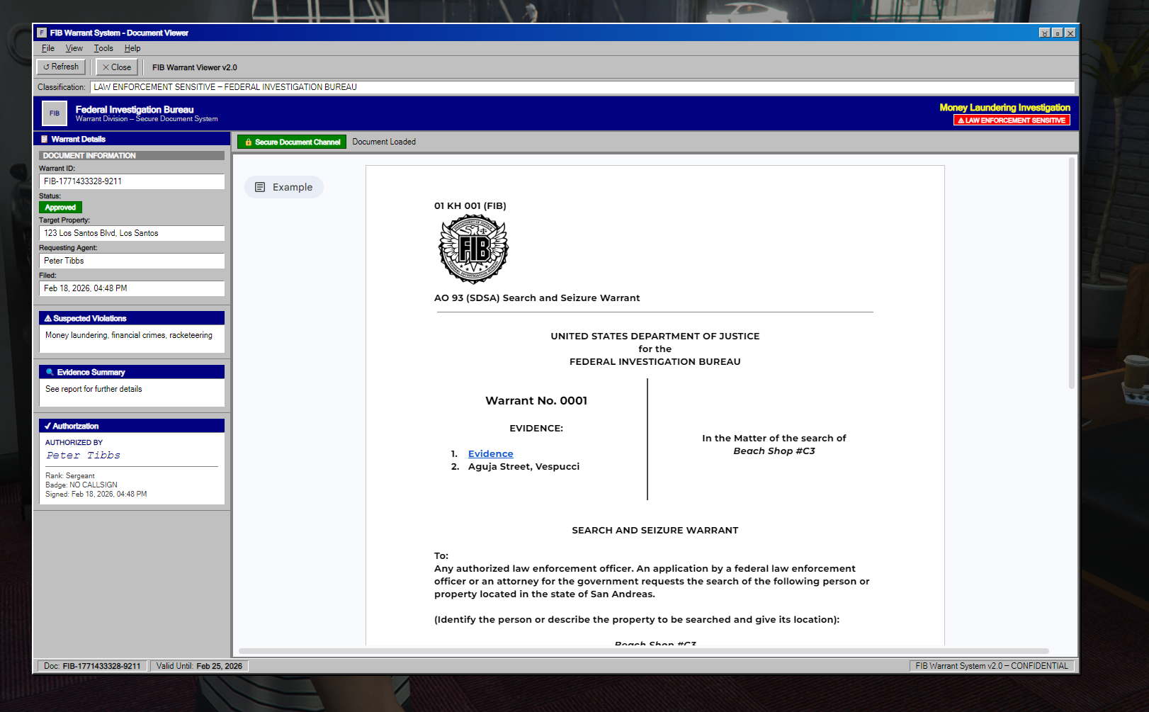 Warrant System (v2.1)