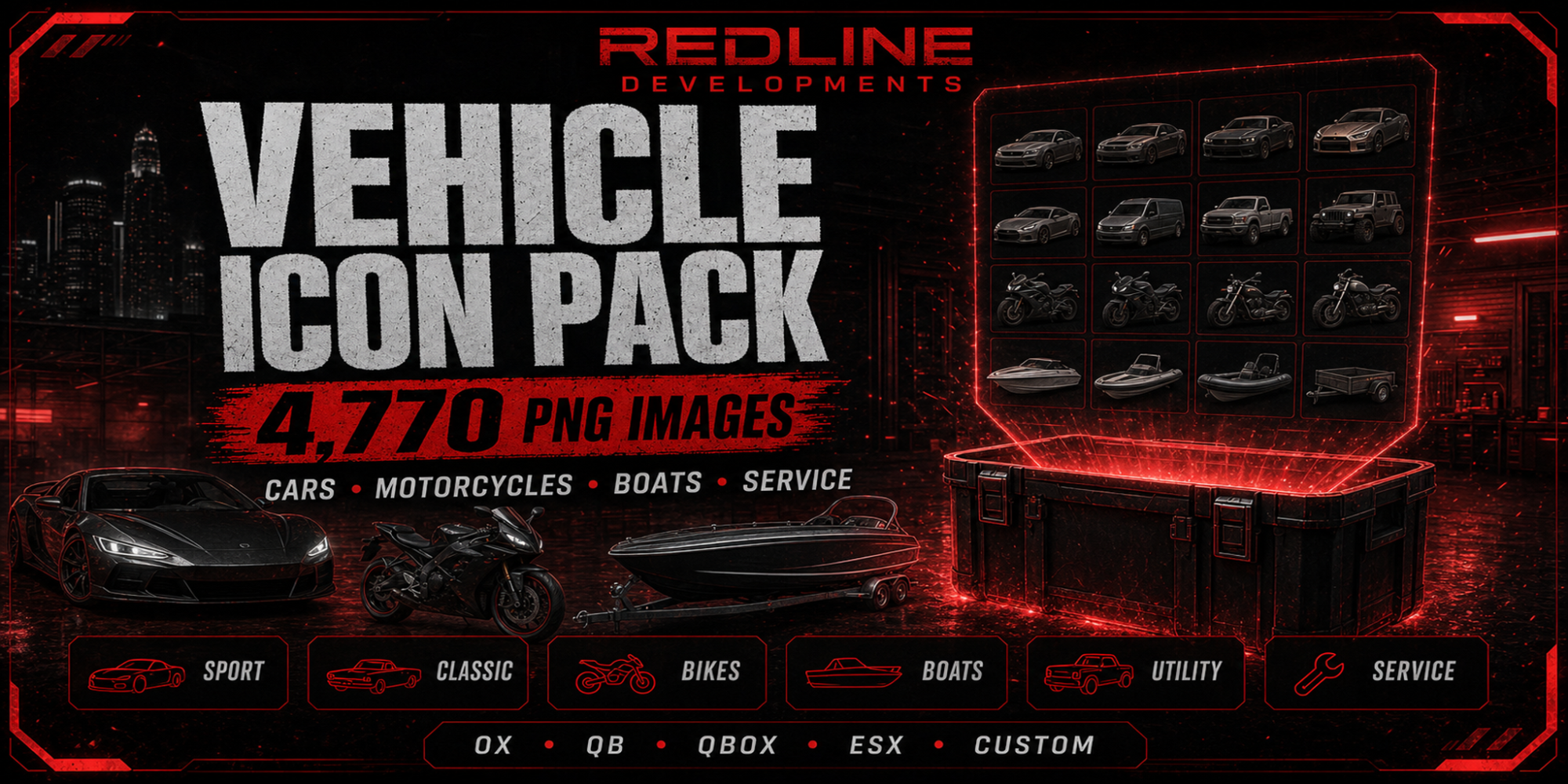 Vehicle Inventory Icon Pack