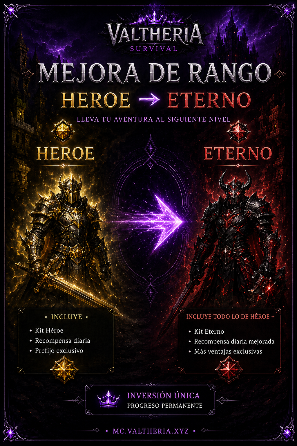 Mejora de Rango Heroe a Eterno