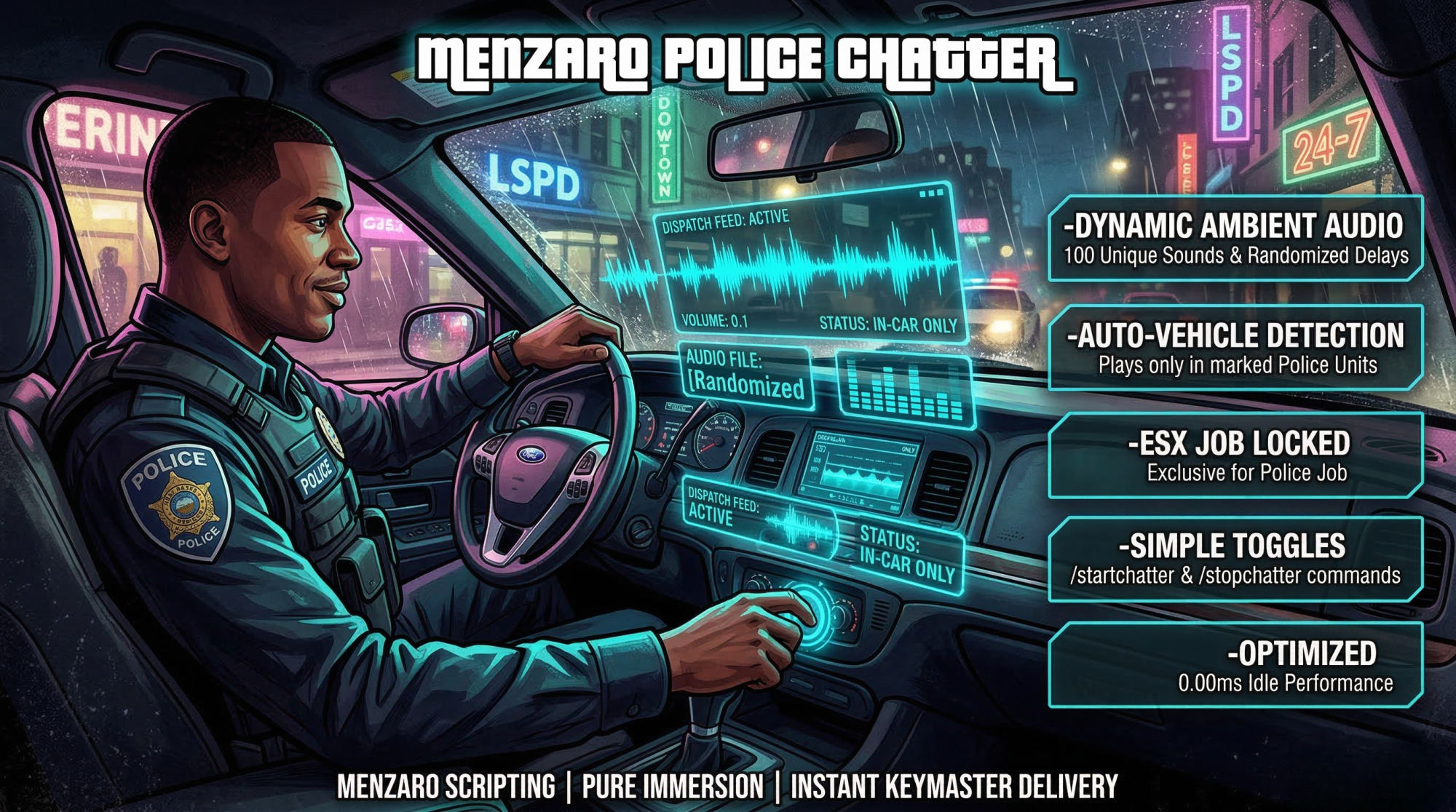Menzaro Ambient Police Dispatch (ESX)