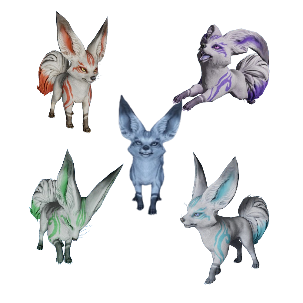 Little Fennekas - 5 Color Variations