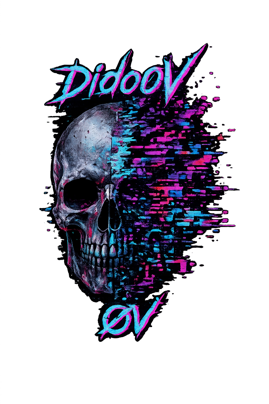 Dido0V “Glitch Skull 2.0” T-Shirt