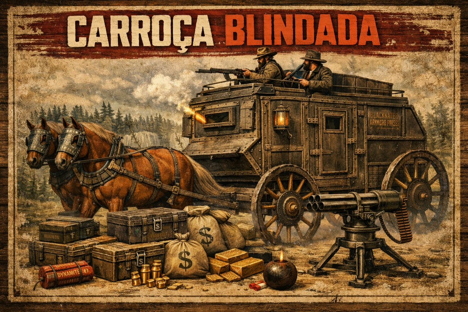BLINDADA 4 CAVALOS