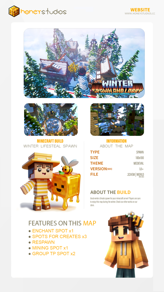 HoneyStudios | Medieval winter LifeSteal Spawn