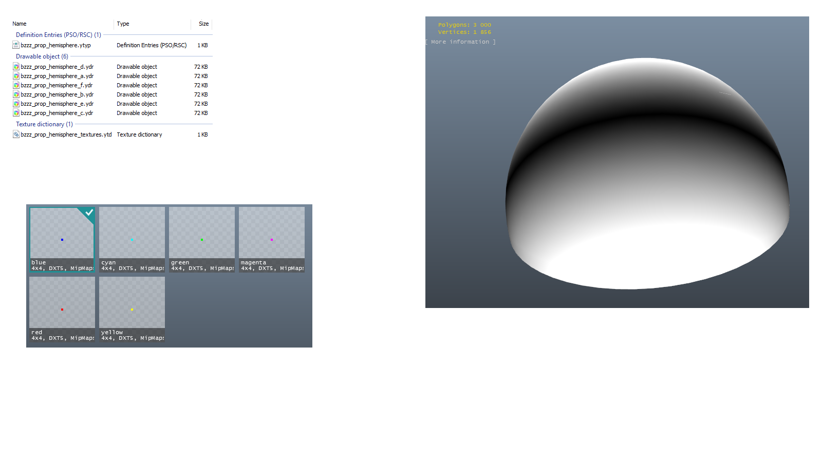 Tool - Hemispheres for screenshots