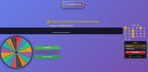 Sal's Kewl Word Puzzle Palooza