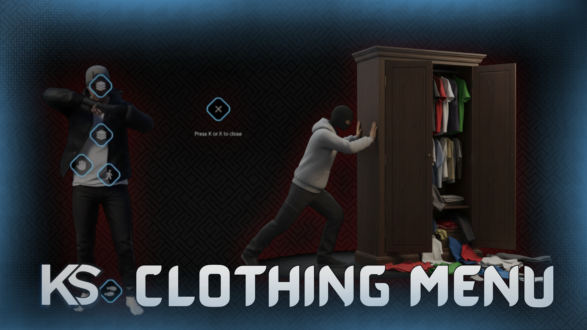 KS Clothing Menu