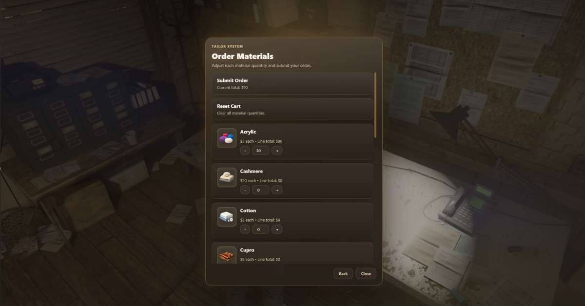 Tailor System