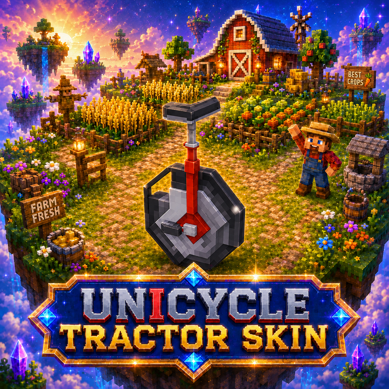 Unicycle Tractor Skin