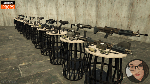 Weapon parts (props)