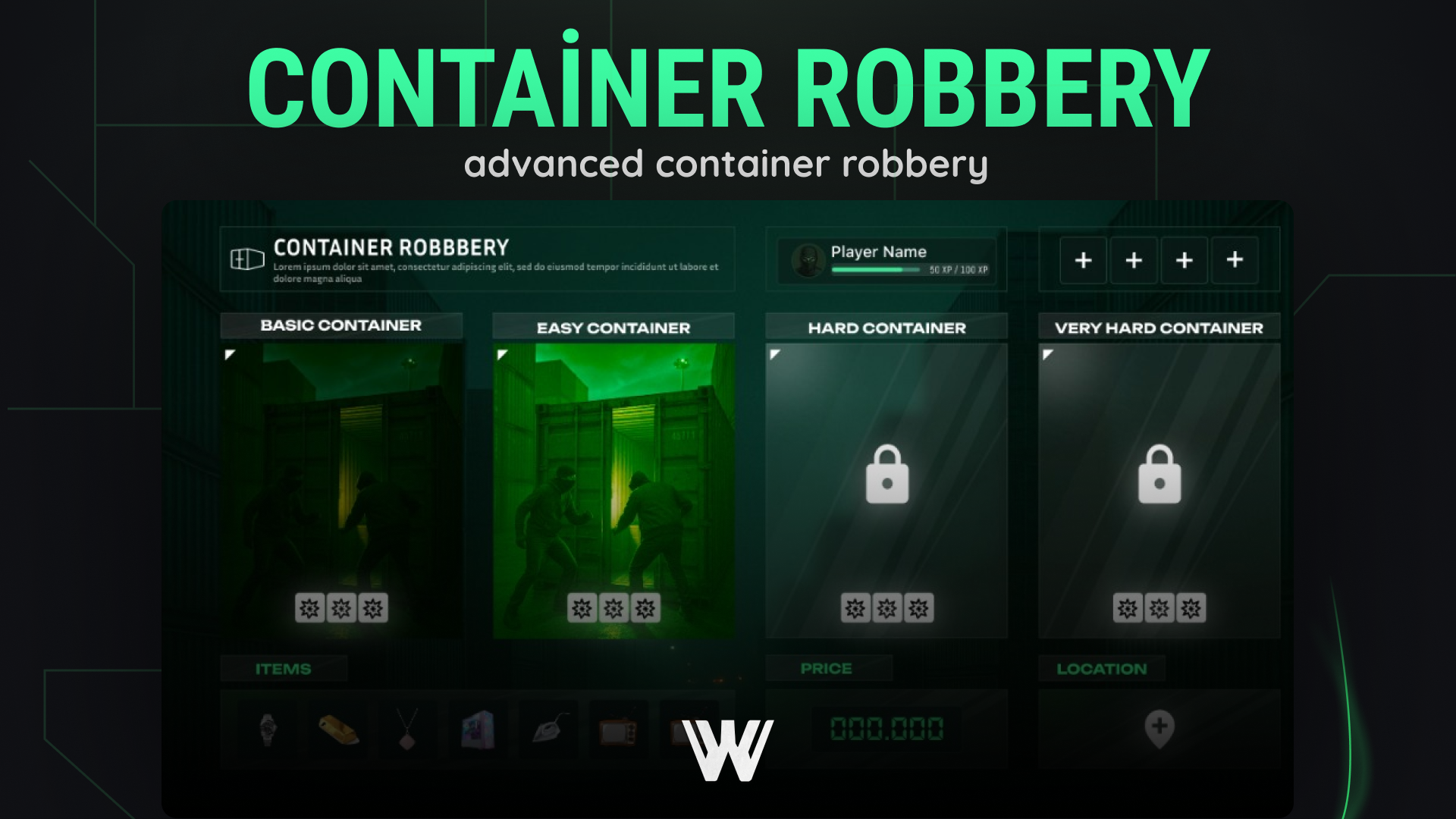 [Container Robbery]ESX QBCORE QBOX {ESCROW}