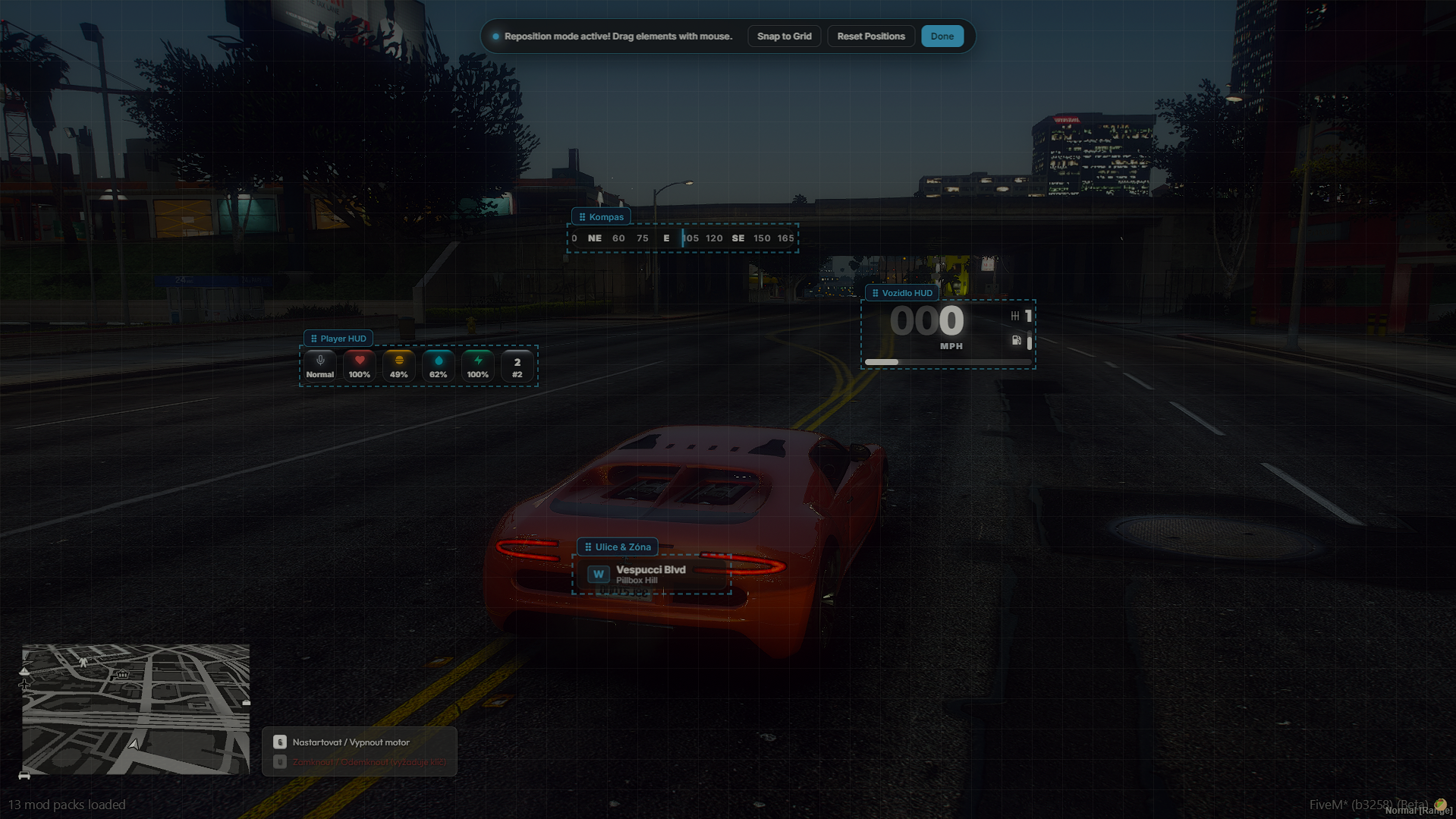 MD HUD | Minimalist, fully customizable FiveM Player & Vehicle HUD