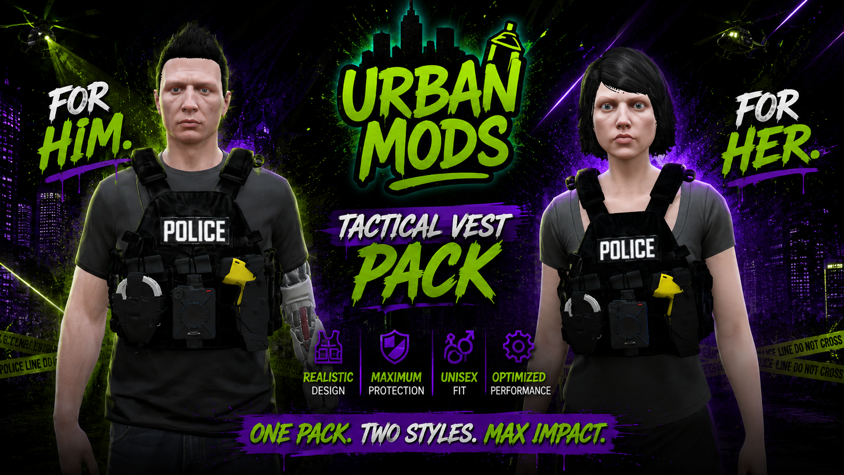 [VEST] FEMALE - MALE VEST - Add On Custom VestFiveM