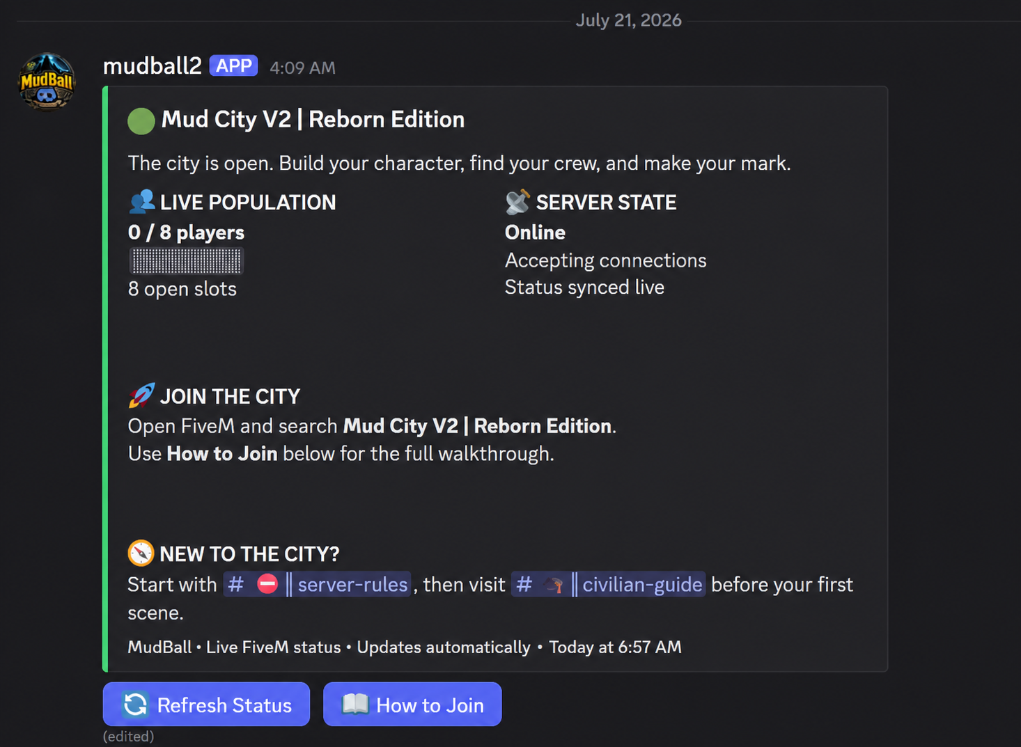 MudBall — AI Moderator & Full Discord Server Installer