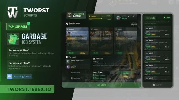 [Multiplayer Garbage Job] OPEN QB ESX QBOX