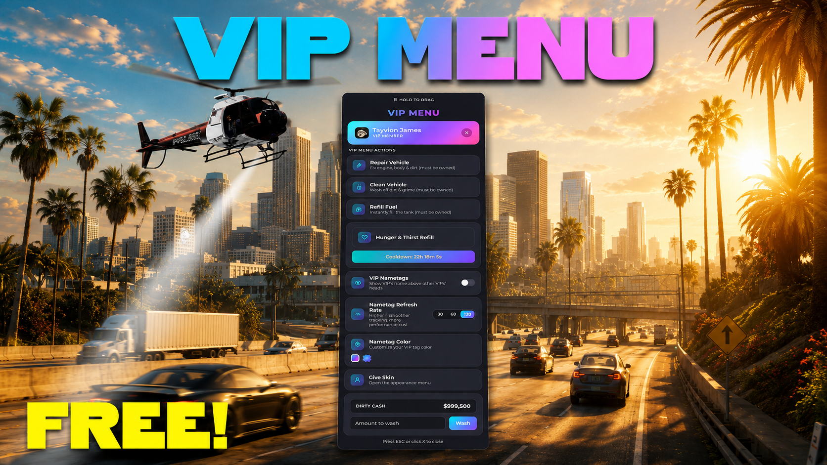 Echo  VIP Menu