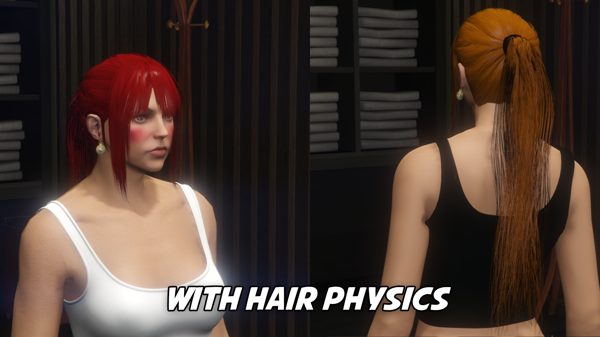 Pony Tail With Bangs (+Physics)