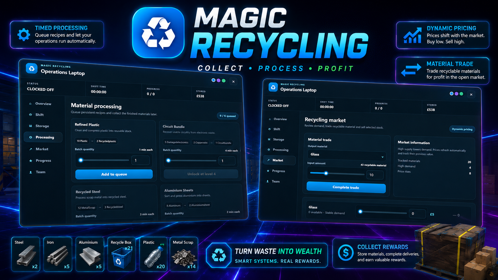 Magic Recycling – FiveM Recycling Job