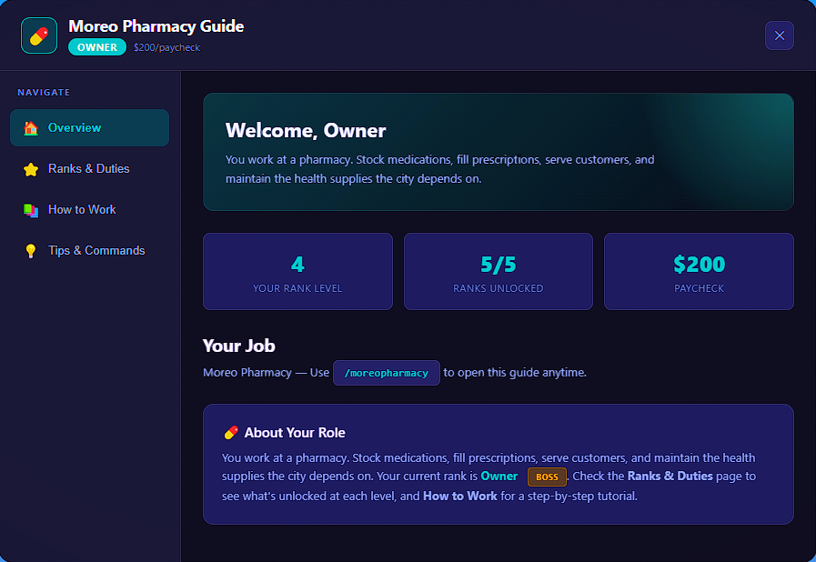 💊 MOREO PHARMACY