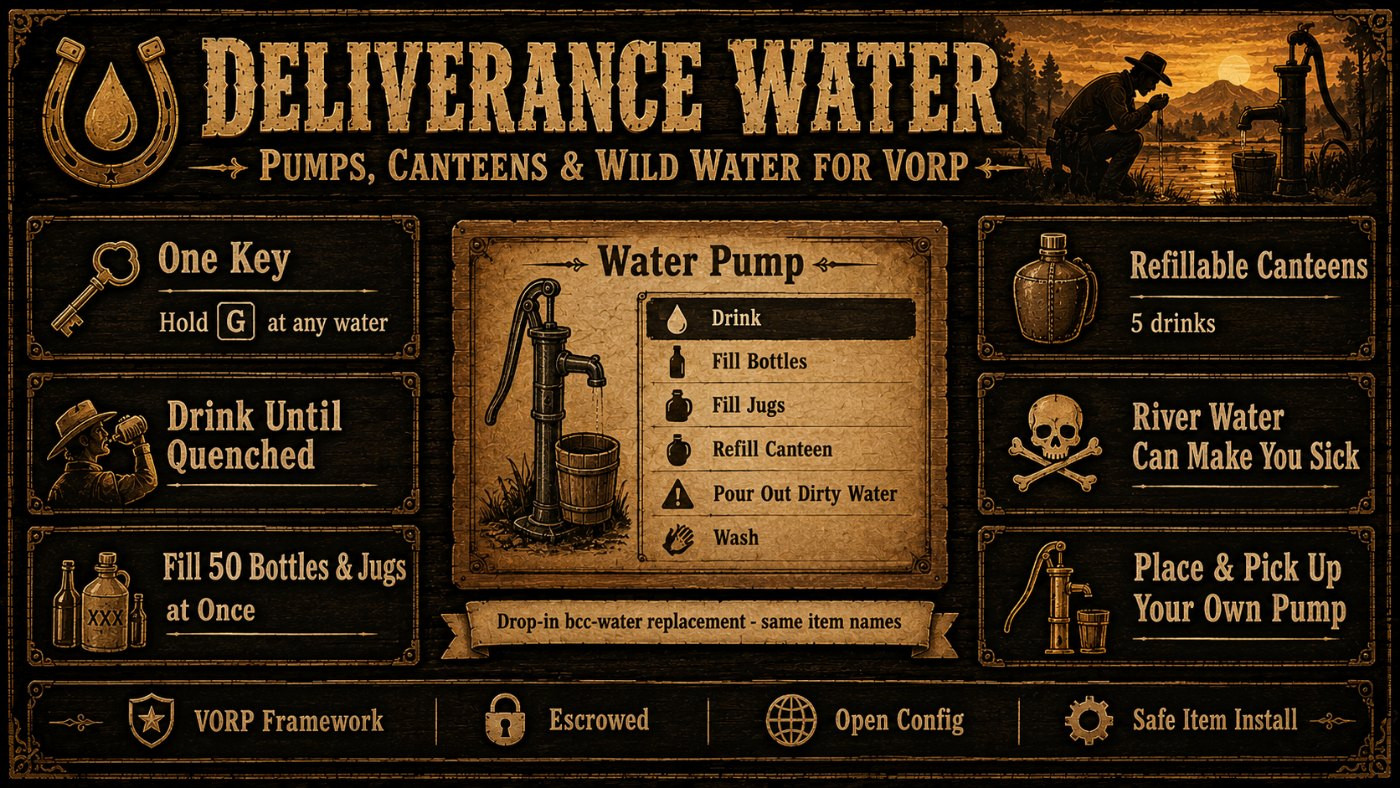 Deliverance Water | Pumps, Canteens & Wild Water