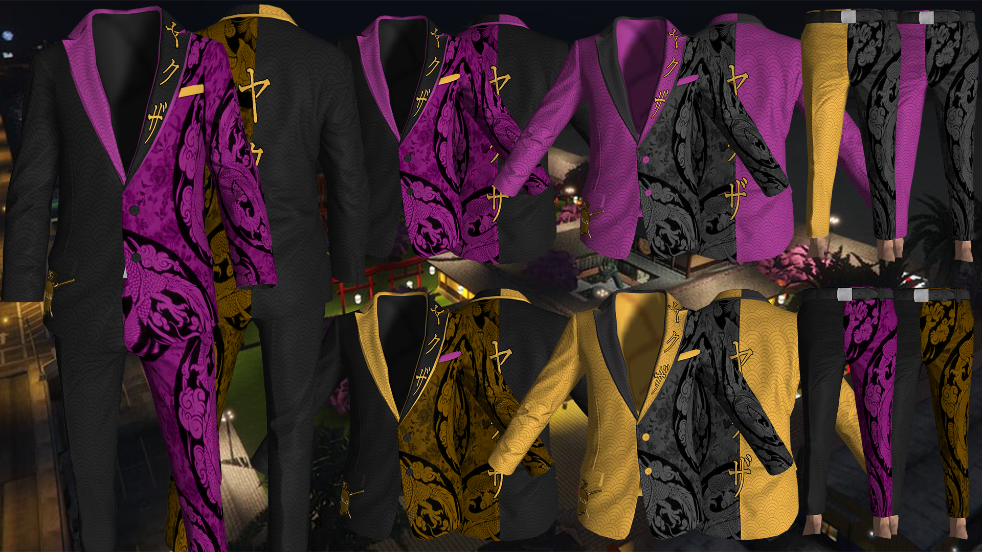 Yakuza Purple Suits [M+F]