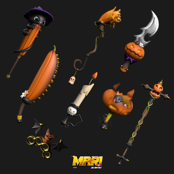 Weapon Halloween Set