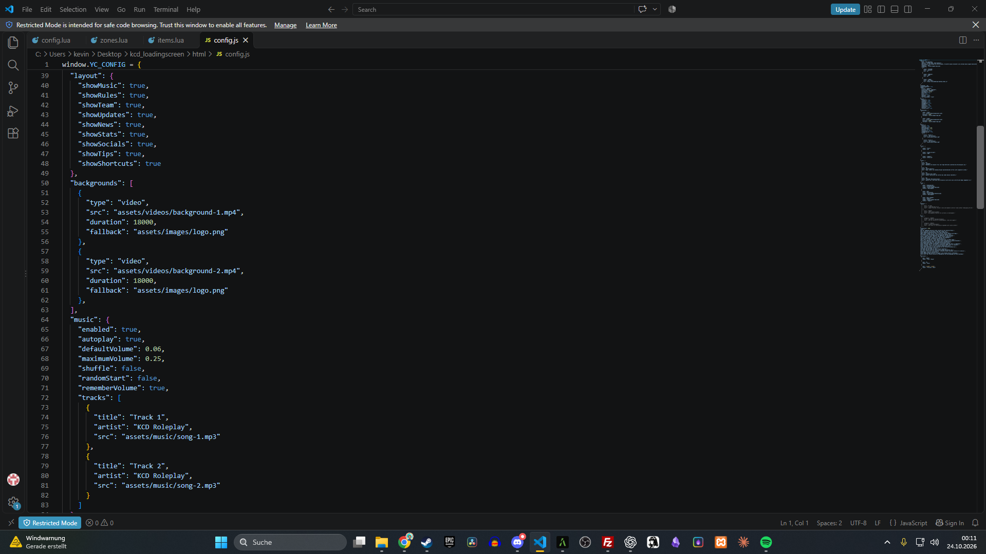 KCD Premium Loadingscreen