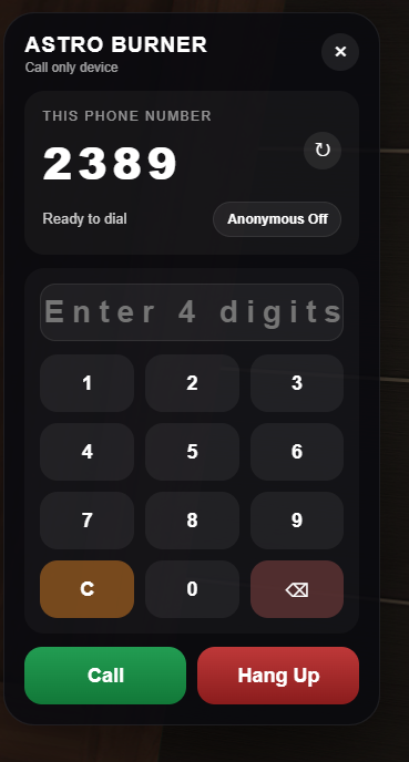 [QBCore / ESX] Astro Burner Phones — Anonymous Disposable Phone System