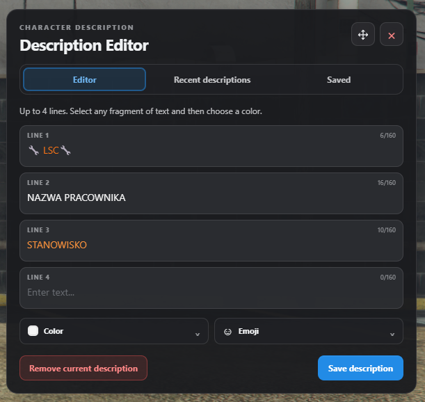 [ESX/QB][STANDALONE] [ESCROW] Modern 3D Description System