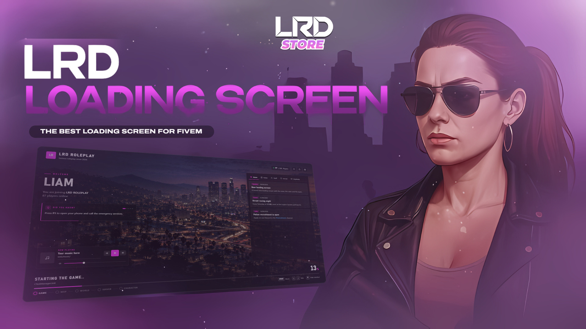 LRD LOADINGSCREEN V2 — Advanced Loading Screen & Media Player