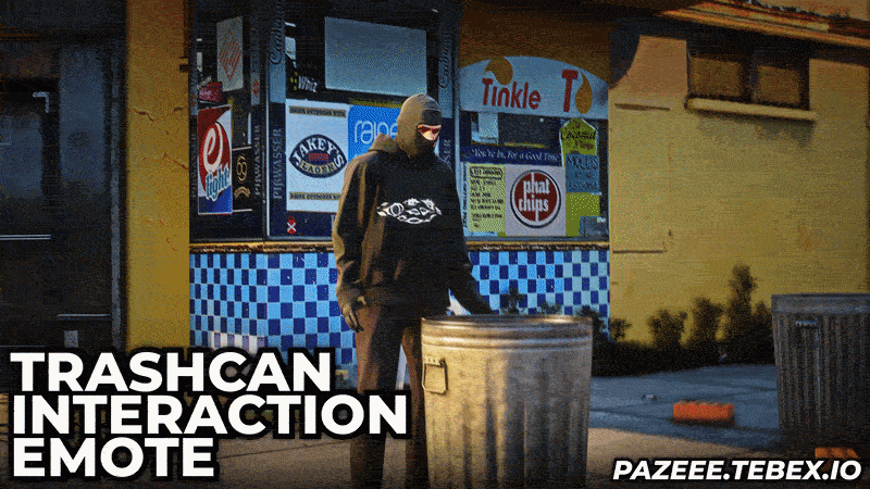 Trashcan Interaction Emote