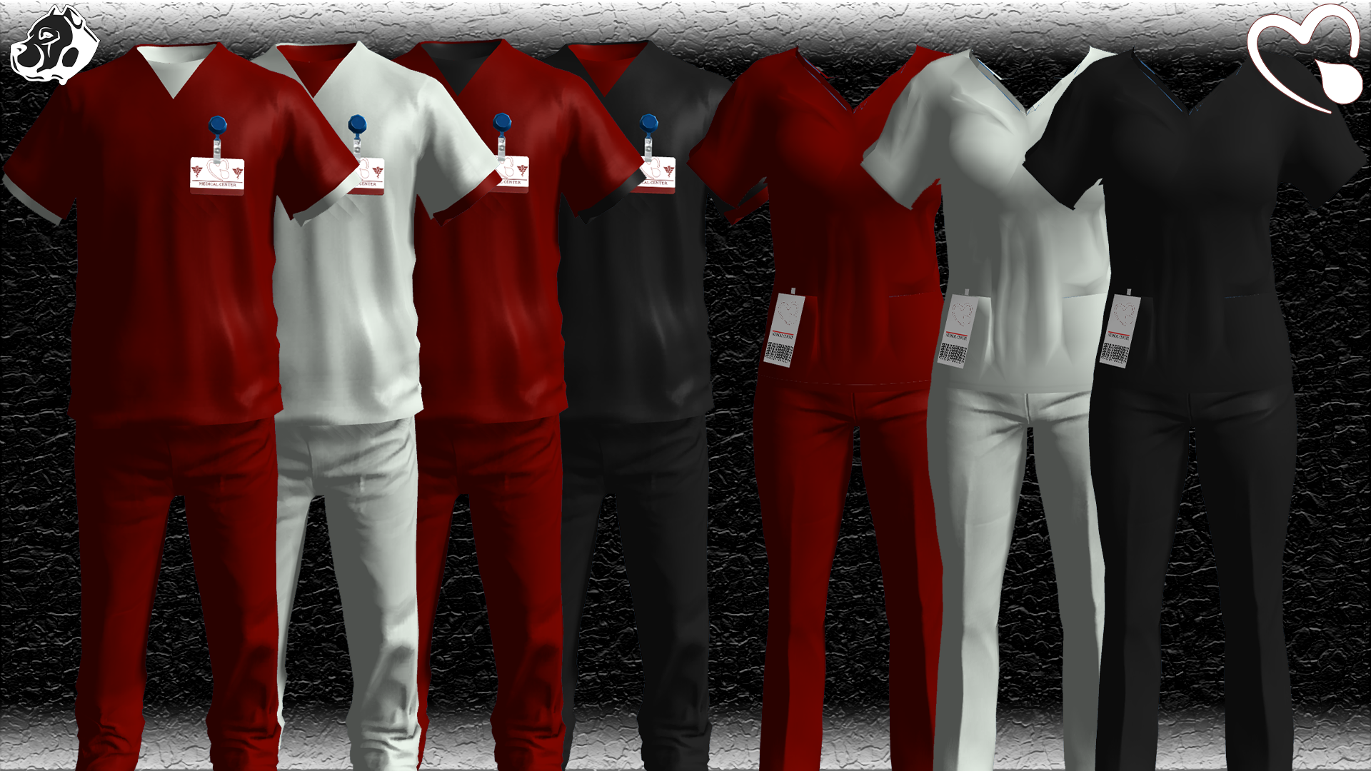 Pillbox EMS Scrubs Uniform| FiveM Clothing