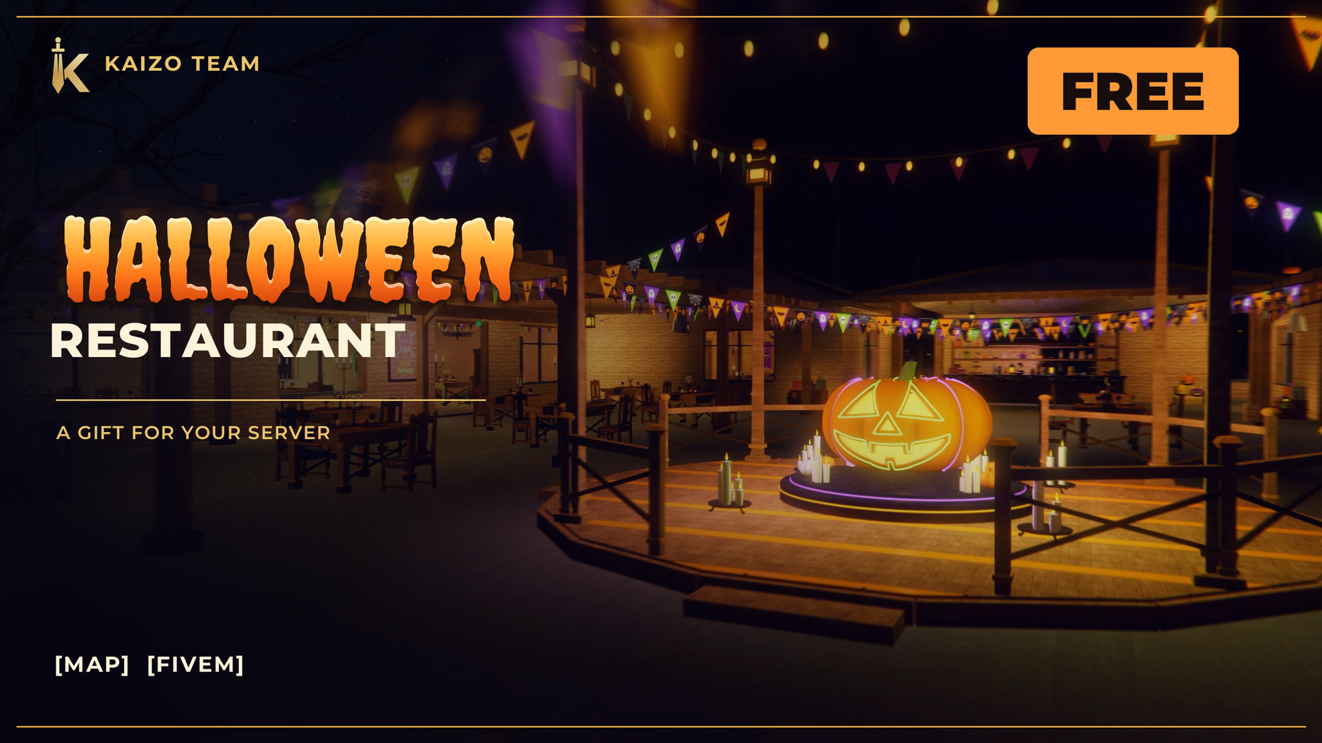 KAIZO Halloween Restaurant — Free FiveM Map