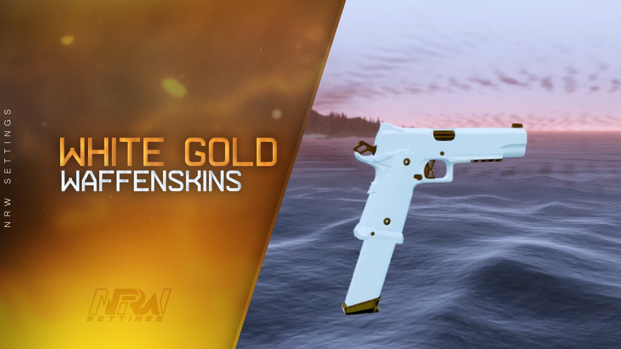 NRW Weiß Gold Waffenskin Pack