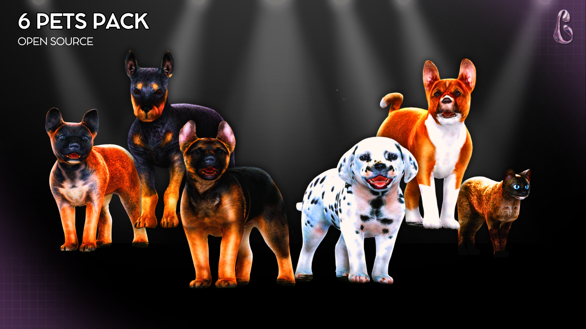 6 Pets Pack - OPEN SOURCE
