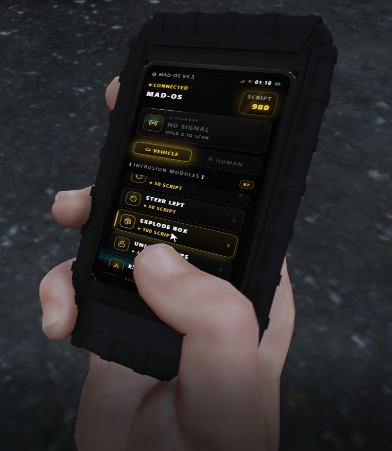 3D Hacking Device: In-hand phone hacking tool