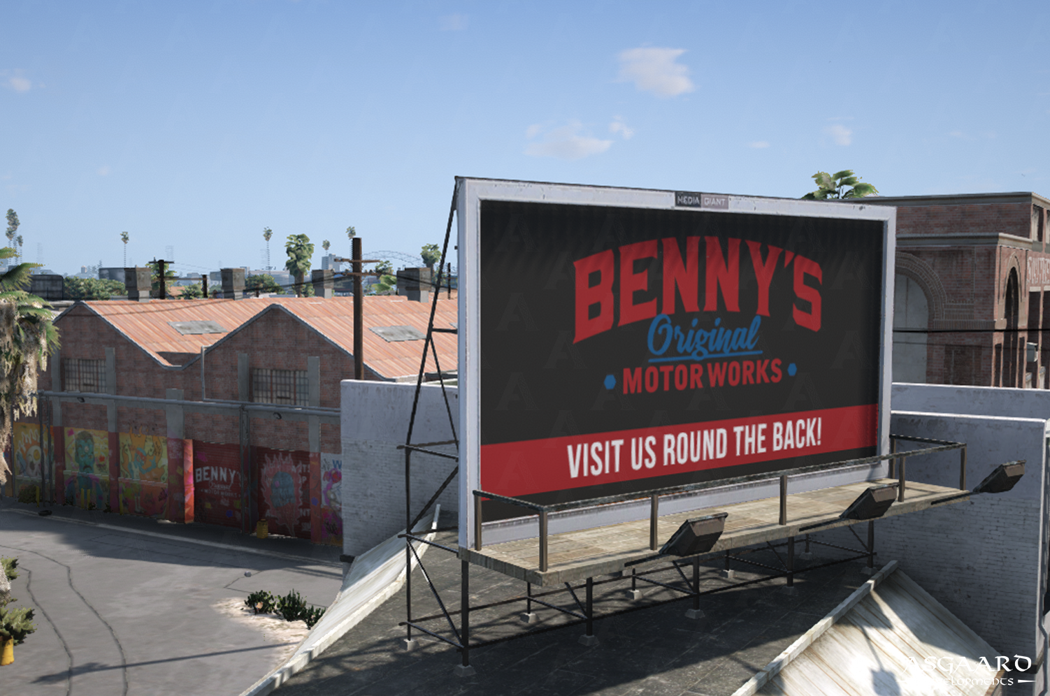 Benny's Motorworks Billboard