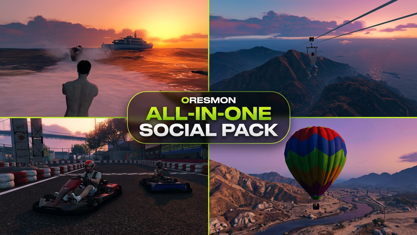 0R-Multiplayer Social Activity Pack (30+ Activities) Open Source + Assets Map | jezzy