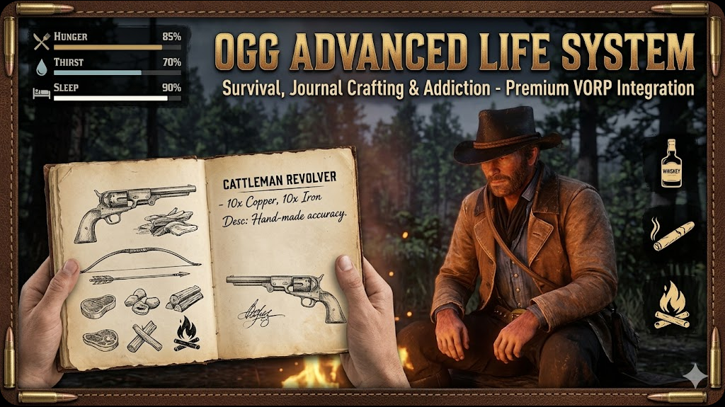 OGG Advanced Life System: Survival, Journal Crafting & Addiction