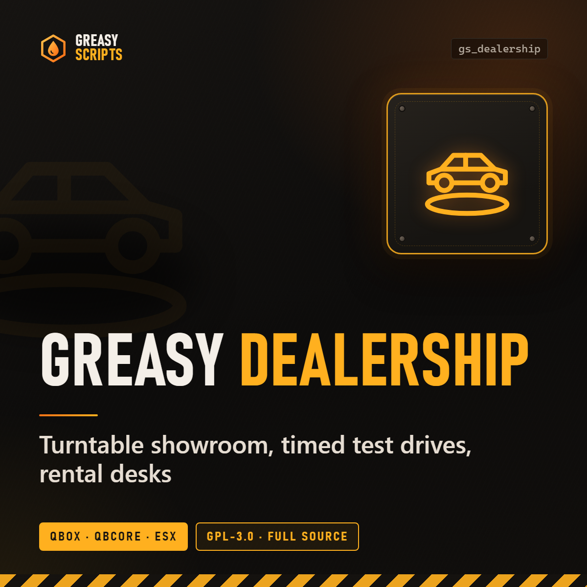 Greasy Dealership - Showroom, Test Drives & Rentals