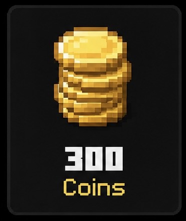 300 coins