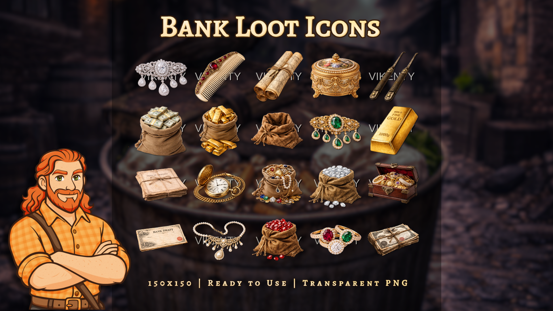 Bank Loot Icons x20 | 01
