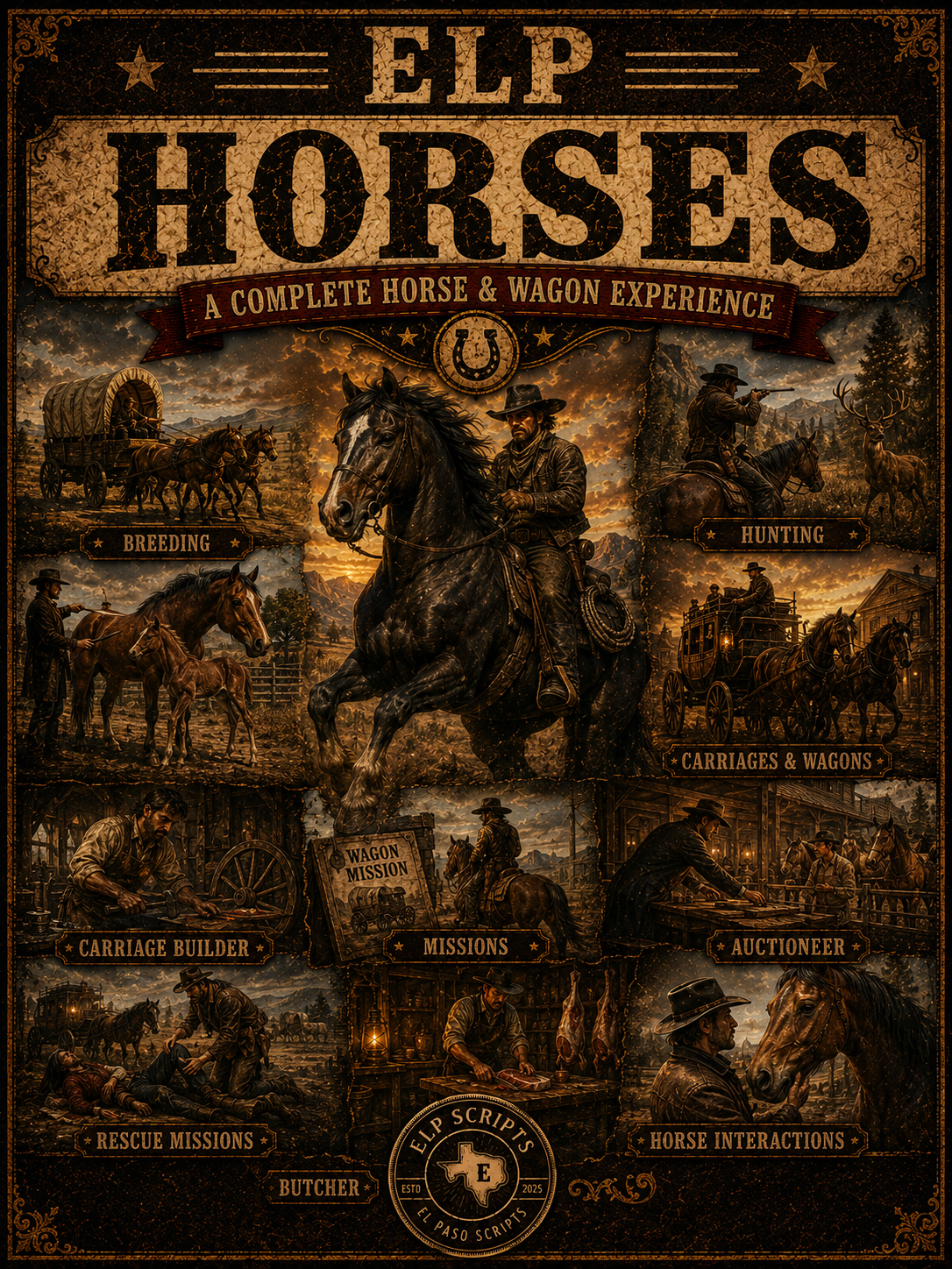 ELP Wagonbuilder and Wagons ( A ELP Horses Part)