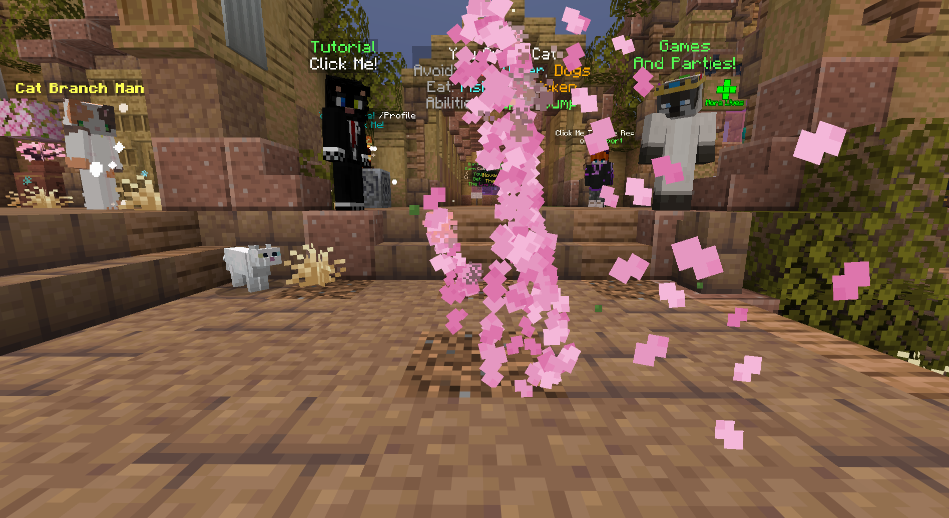Cherry Blossom Particles — cosmetic Particles item on the NovaVoid Cat Civilization Minecraft server