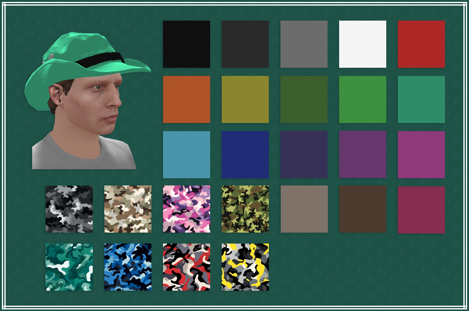 Coloured Bucket Hats