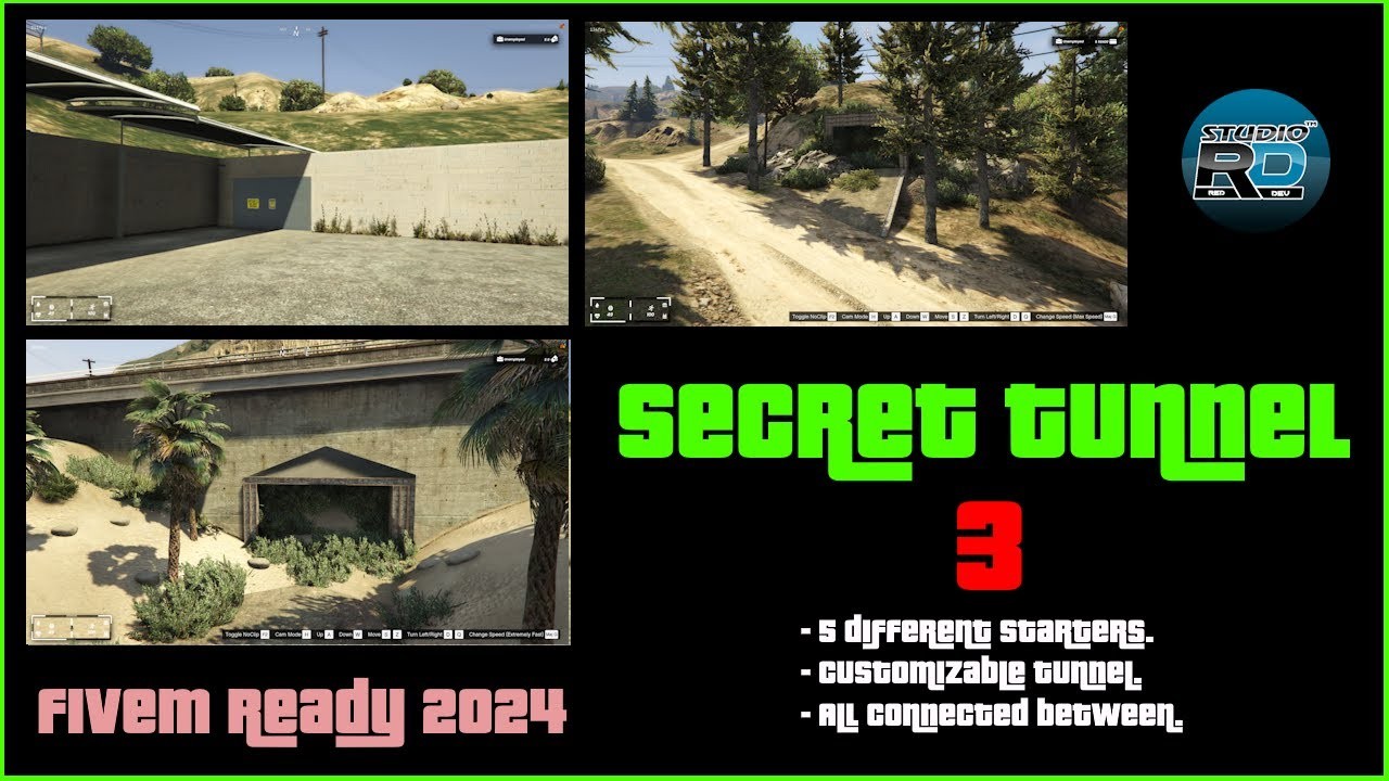Secret Tunnel 3 (Customizable tunnel)