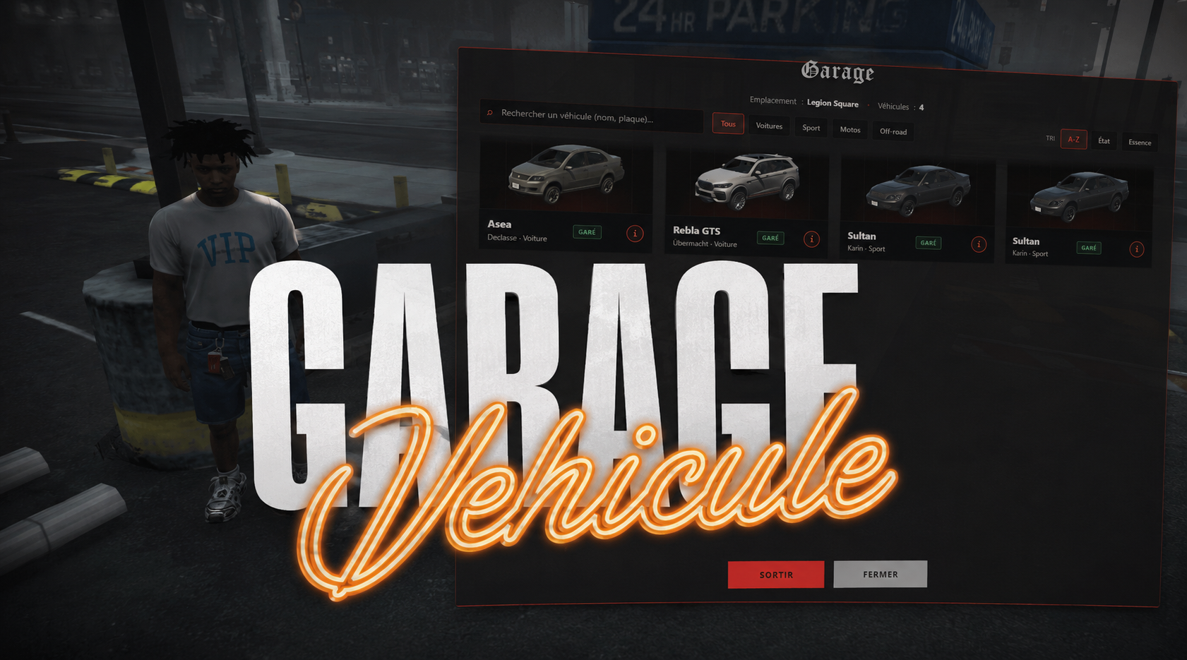 FiveM Ducky Garage — Realistic Keys, Carjack & Insurance | Cinematic | ESX/QB/Qbox