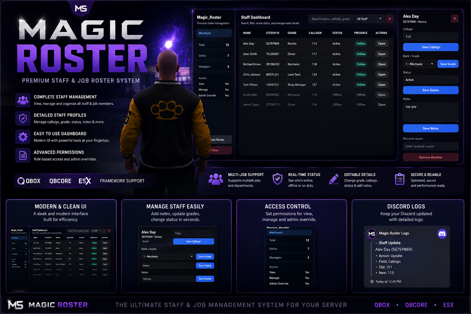 Magic Roster