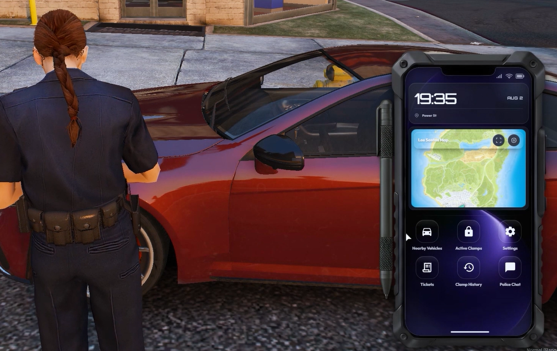FiveM Police Traffic Enforcement System | QBCore & Qbox | Custom Props, Wheel Clamps, Tickets