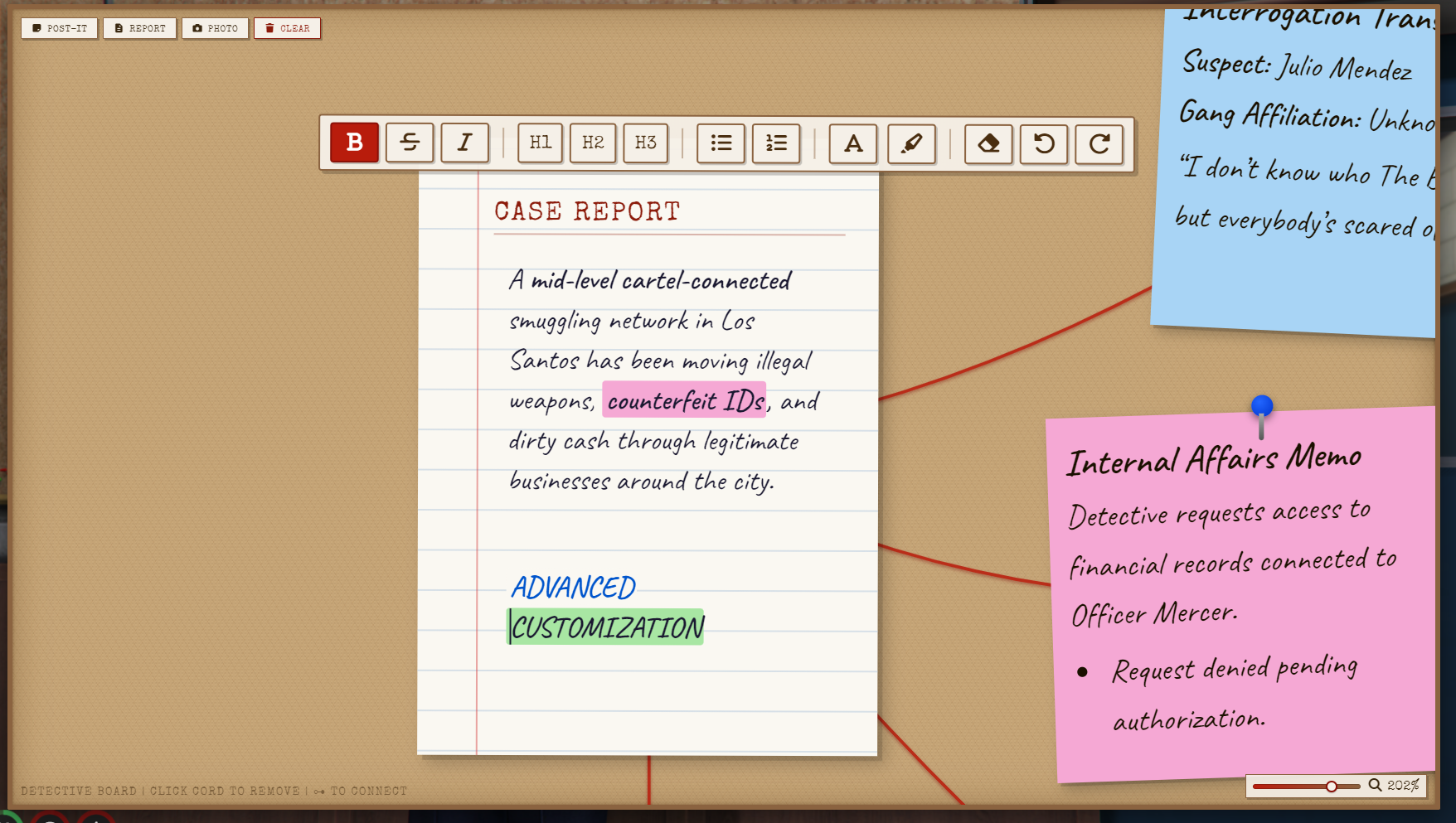 🕵️Investigation Board FiveM Script